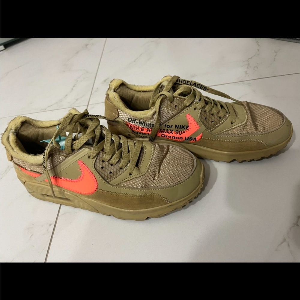 Nike Air Max 90, color: off-white desert ore